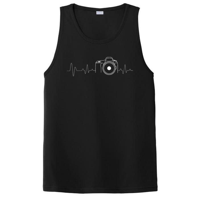 Photographer Gift Idea HeartBeat Photography Camera PosiCharge Competitor Tank