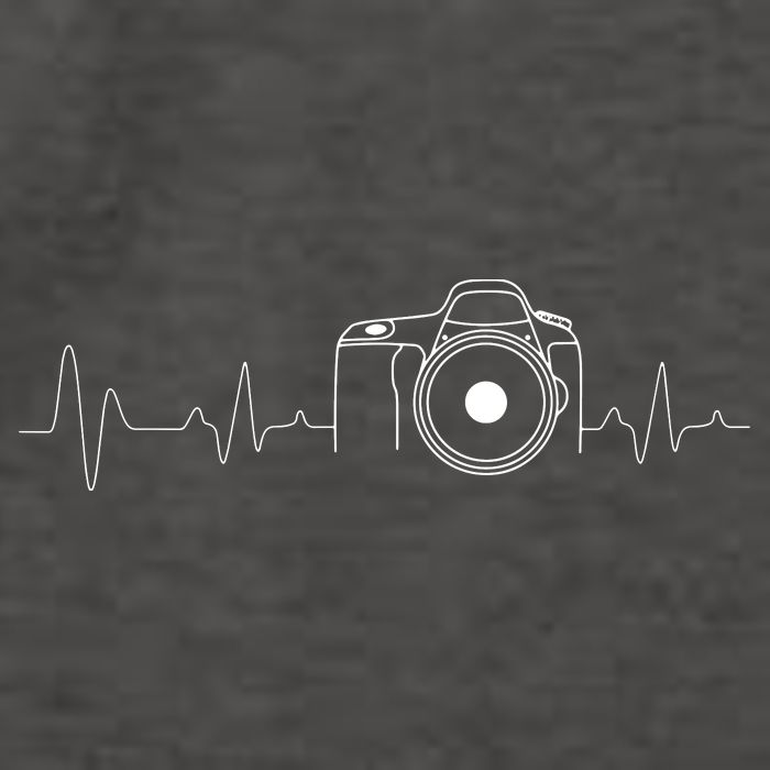 Photographer Gift Idea HeartBeat Photography Camera Vector Backpack