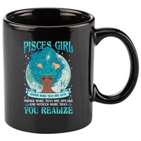 Pisces Girl Knows More Than She Says 11oz C Handle Ceramic Mug