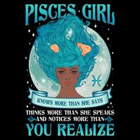 Pisces Girl Knows More Than She Says Wool Snapback Cap