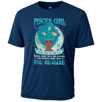 Pisces Girl Knows More Than She Says Performance Shirt