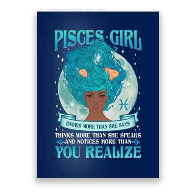 Pisces Girl Knows More Than She Says Poster