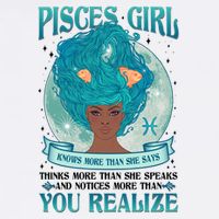 Pisces Girl Knows More Than She Says Garment-Dyed Sweatshirt