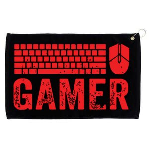 PC Gaming Keyboard Mouse WASD Gift For Computer Gamers Grommeted Golf Towel