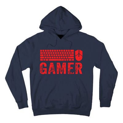 PC Gaming Keyboard Mouse WASD Gift For Computer Gamers Tall Hoodie