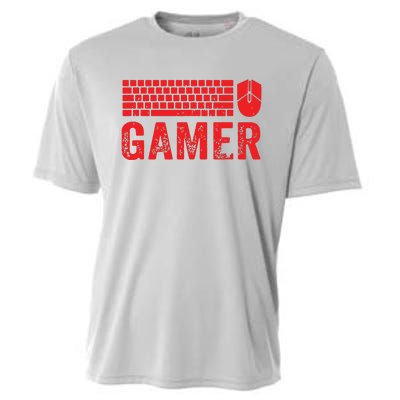 PC Gaming Keyboard Mouse WASD Gift For Computer Gamers Cooling Performance Crew T-Shirt