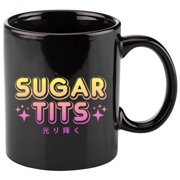 Pastel Goth Kawaii T Sugar Tits Sarcastic Gift 11oz C Handle Ceramic Mug