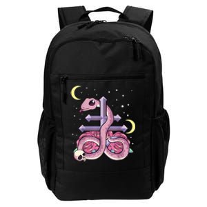 Pastel Goth Kawaii Leviathan Cross Snake Serpent Roses Daily Commute Backpack