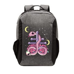 Pastel Goth Kawaii Leviathan Cross Snake Serpent Roses Vector Backpack