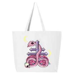 Pastel Goth Kawaii Leviathan Cross Snake Serpent Roses 25L Jumbo Tote