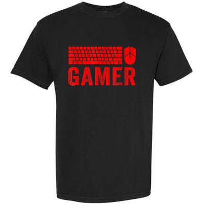 PC Gaming Keyboard Mouse WASD For Computer Gamers Garment-Dyed Heavyweight T-Shirt