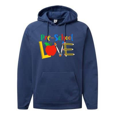 Precool Giftschool Love Teacher Student Classroom Gift Tools Design Gift Performance Fleece Hoodie