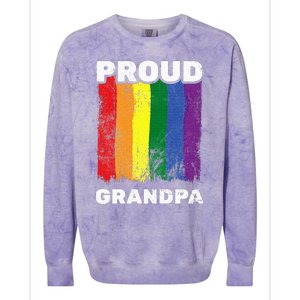 Proud Grandpa L.G.B.T.Q Lgbt Pride G.A.Y Pride Pride Flag Colorblast Crewneck Sweatshirt