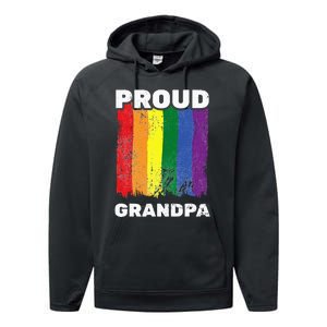 Proud Grandpa L.G.B.T.Q Lgbt Pride G.A.Y Pride Pride Flag Performance Fleece Hoodie