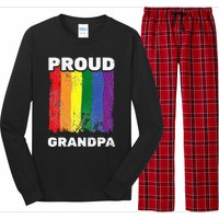 Proud Grandpa L.G.B.T.Q Lgbt Pride G.A.Y Pride Pride Flag Long Sleeve Pajama Set