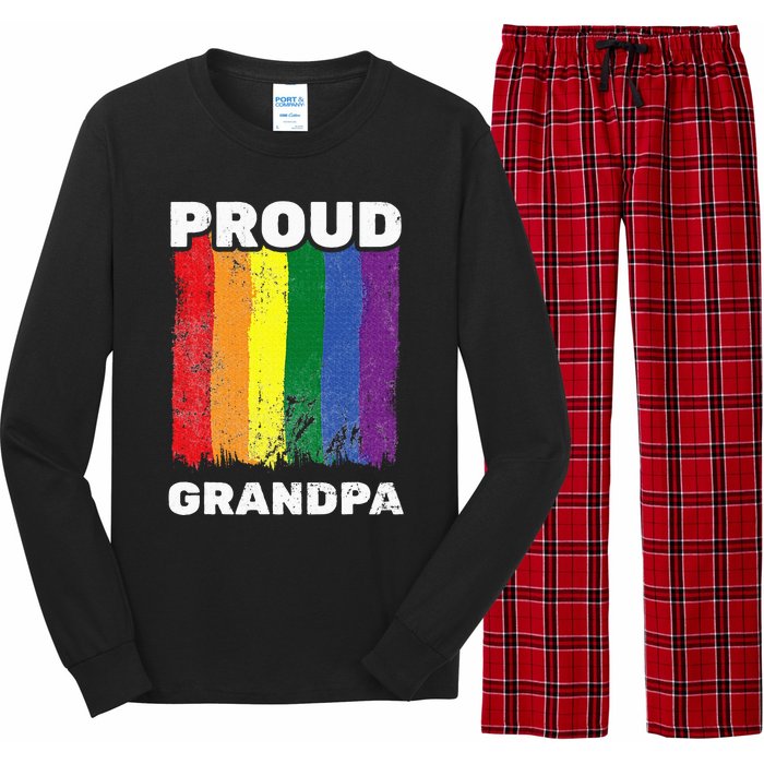 Proud Grandpa L.G.B.T.Q Lgbt Pride G.A.Y Pride Pride Flag Long Sleeve Pajama Set