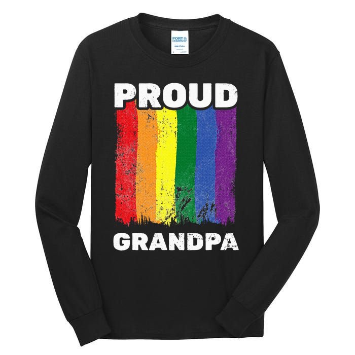 Proud Grandpa L.G.B.T.Q Lgbt Pride G.A.Y Pride Pride Flag Tall Long Sleeve T-Shirt