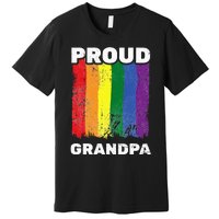 Proud Grandpa L.G.B.T.Q Lgbt Pride G.A.Y Pride Pride Flag Premium T-Shirt