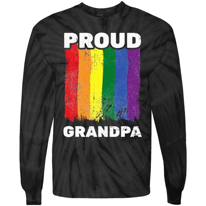 Proud Grandpa L.G.B.T.Q Lgbt Pride G.A.Y Pride Pride Flag Tie-Dye Long Sleeve Shirt