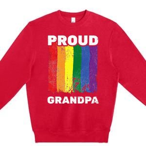 Proud Grandpa L.G.B.T.Q Lgbt Pride G.A.Y Pride Pride Flag Premium Crewneck Sweatshirt