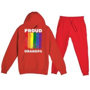 Proud Grandpa L.G.B.T.Q Lgbt Pride G.A.Y Pride Pride Flag Premium Hooded Sweatsuit Set