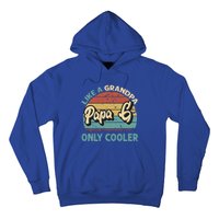 Papa G Like A Grandpa Only Cooler Vintage Dad Fathers Day Gift Hoodie