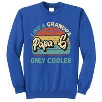 Papa G Like A Grandpa Only Cooler Vintage Dad Fathers Day Gift Sweatshirt