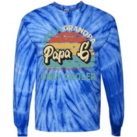 Papa G Like A Grandpa Only Cooler Vintage Dad Fathers Day Gift Tie-Dye Long Sleeve Shirt