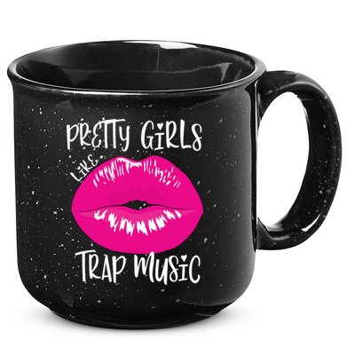 Pretty Girl Like Trap Music Funny EDM Festival 15oz Campfire Ceramic Mug