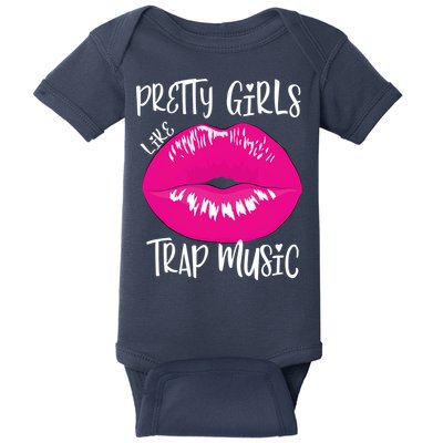 Pretty Girl Like Trap Music Funny EDM Festival Baby Bodysuit