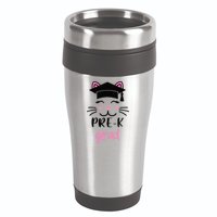 Pre-K Grad Last Day of School Cute Cat Face 16oz Travel Tumbler