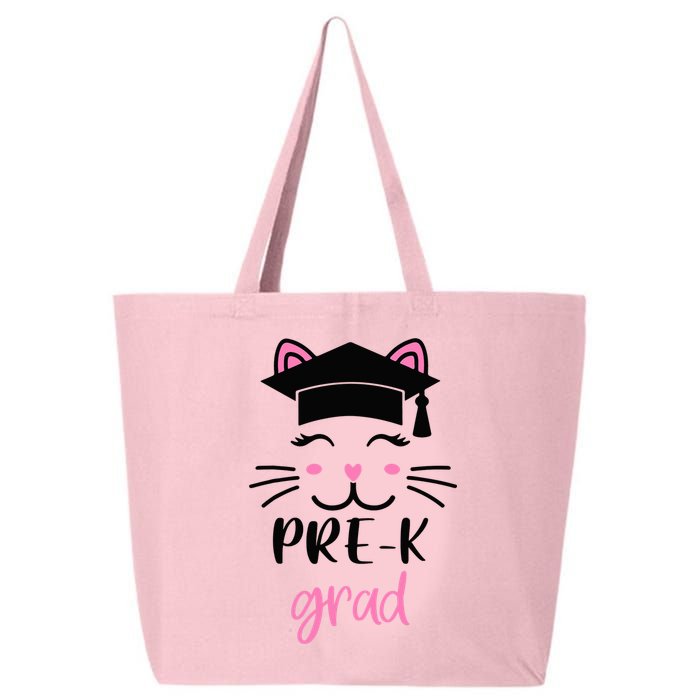 Pre-K Grad Last Day of School Cute Cat Face 25L Jumbo Tote
