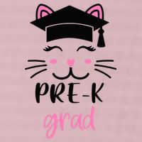 Pre-K Grad Last Day of School Cute Cat Face 25L Jumbo Tote