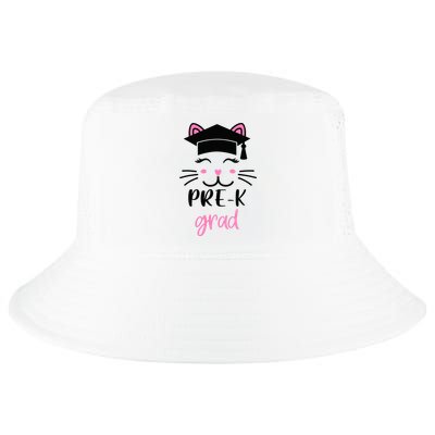 Pre-K Grad Last Day of School Cute Cat Face Cool Comfort Performance Bucket Hat