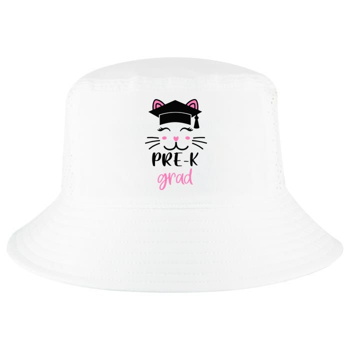 Pre-K Grad Last Day of School Cute Cat Face Cool Comfort Performance Bucket Hat