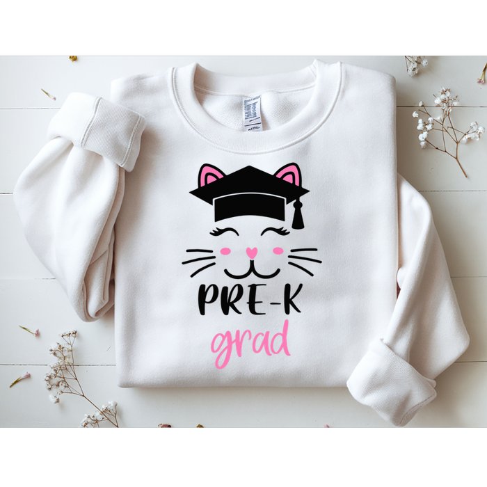 Pre-K Grad Last Day of School Cute Cat Face Sweatshirt