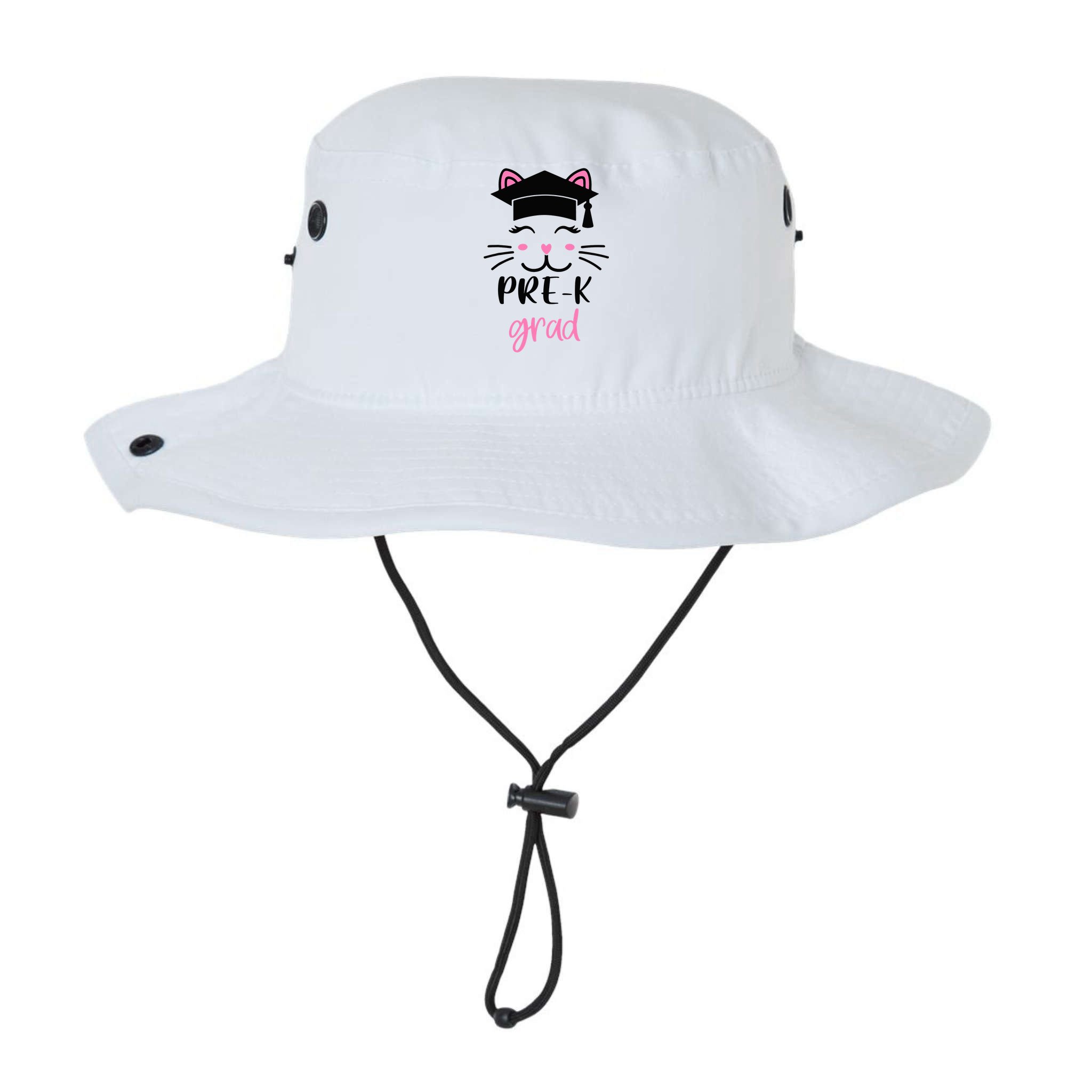 Pre-K Grad Last Day of School Cute Cat Face Bucket Hat