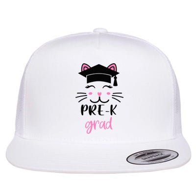 Pre-K Grad Last Day of School Cute Cat Face Flatbill Hat