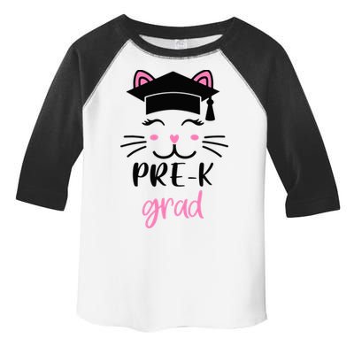 Pre-K Grad Last Day of School Cute Cat Face Toddler Fine Jersey T-Shirt