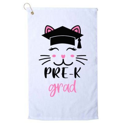Pre-K Grad Last Day of School Cute Cat Face Golf Towel
