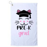 Pre-K Grad Last Day of School Cute Cat Face Golf Towel