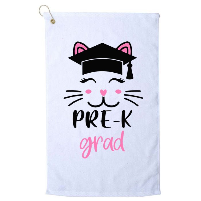 Pre-K Grad Last Day of School Cute Cat Face Golf Towel