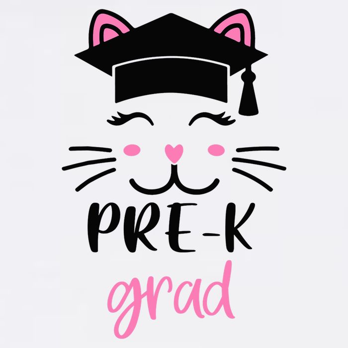 Pre-K Grad Last Day of School Cute Cat Face Golf Towel