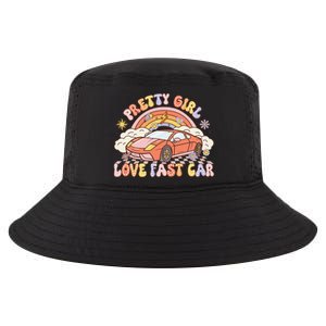 Pretty Girl Love Fast Car Girl Women Retro Groovy Cool Comfort Performance Bucket Hat