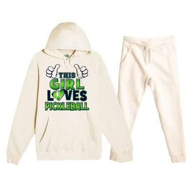 Pickleball Girl Love Premium Hooded Sweatsuit Set