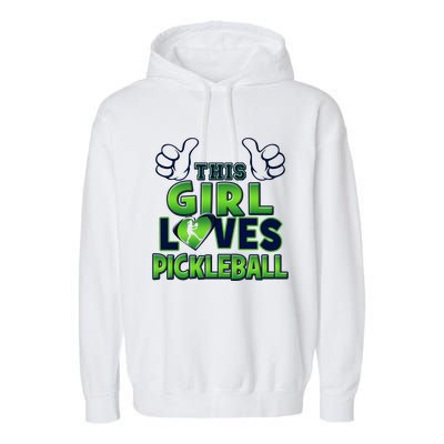 Pickleball Girl Love Garment-Dyed Fleece Hoodie