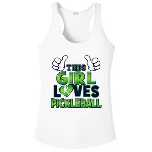 Pickleball Girl Love Ladies PosiCharge Competitor Racerback Tank