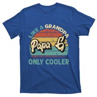 Papa G Like A Grandpa Only Cooler Vintage Dad Fathers Day Cute Gift T-Shirt