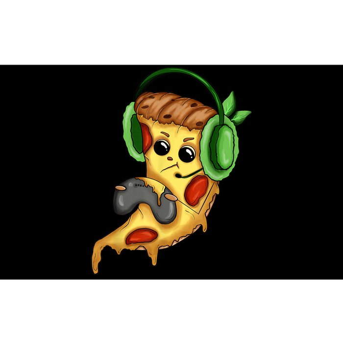 Pizza Gamer Love Play Video Games Funny Controller Headset Bumper Sticker