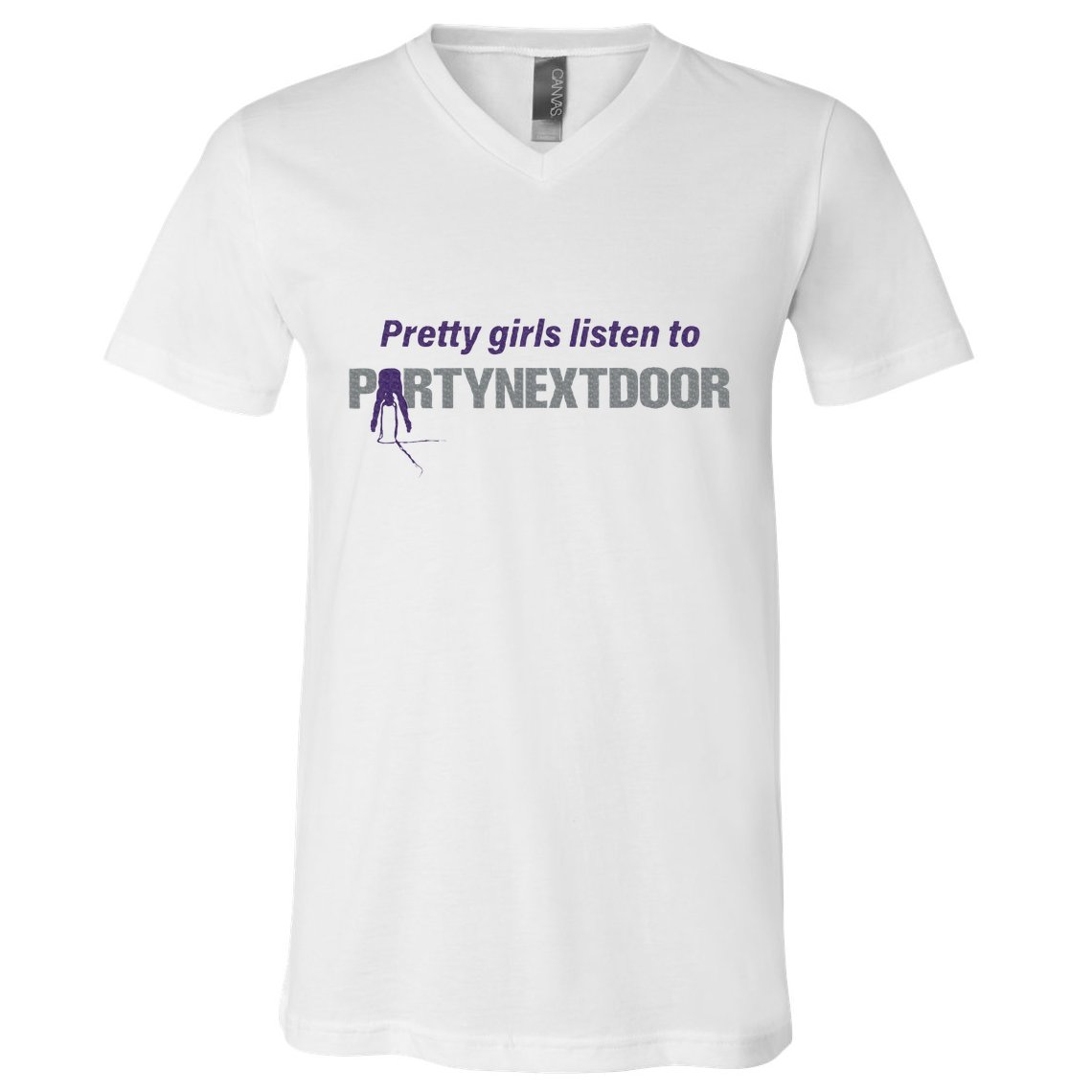 Pretty Girl Listen To Partynextdoor V-Neck T-Shirt